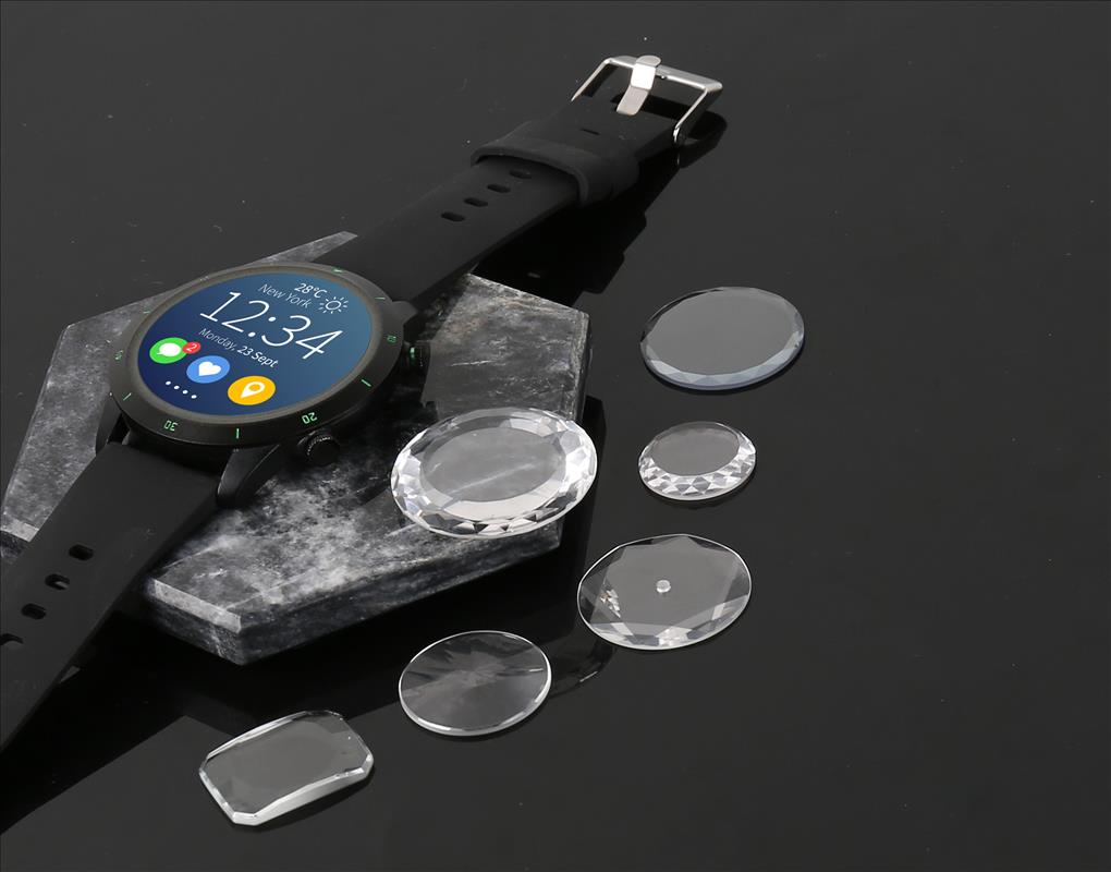 多面切割（鉆石面切割）藍(lán)寶石玻璃表盤