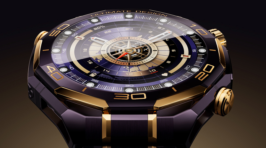 藍(lán)寶石玻璃表鏡 | HUAWEI WATCH ULTIMATE DESIGN 非凡大師 紫金款發(fā)布上市